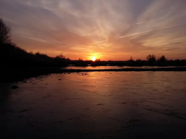 Ice on lake