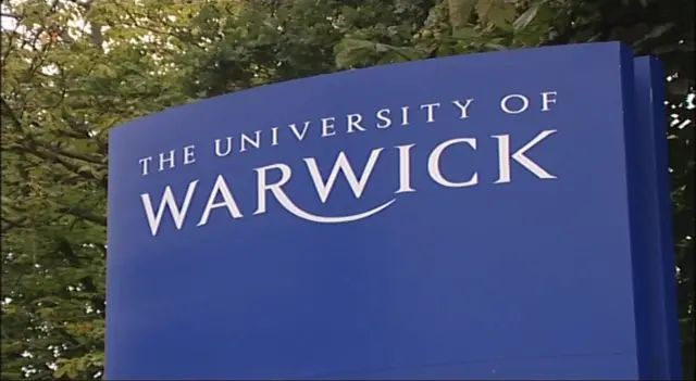 Universiry of Warwick sign