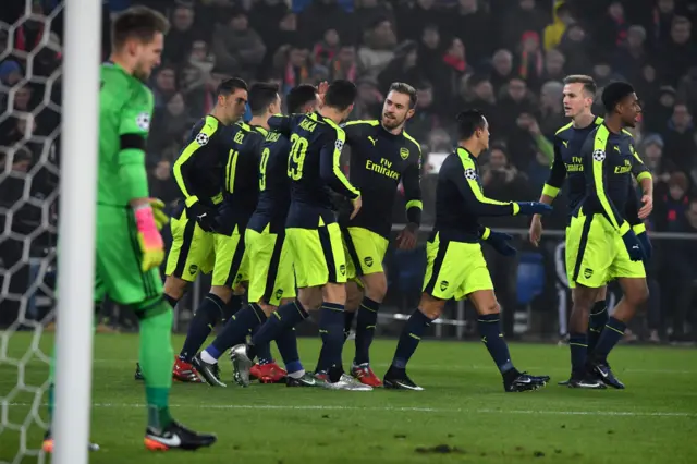 Arsenal celebrate