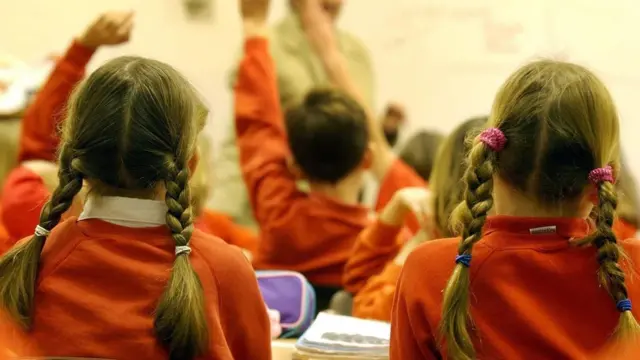 Schoolchildren. Pic: Barry Bachelor