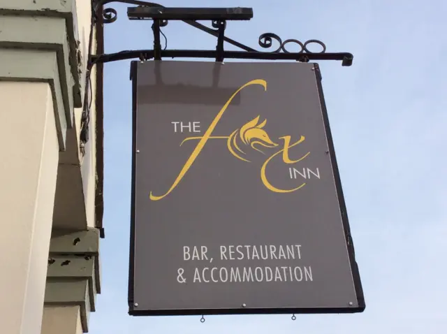 The Fox Inn sign