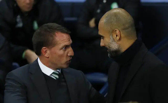 Brendan Rodgers and Pep Guardiola