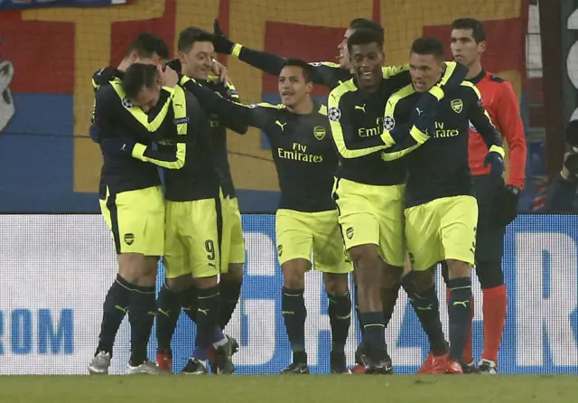 Arsenal celebrate