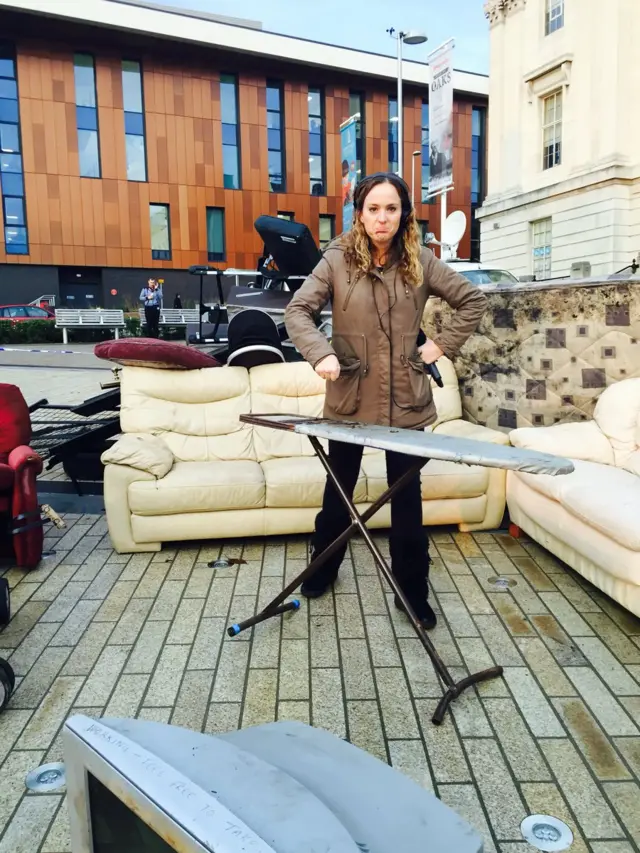 Sofas, TVs and ironing board in Barnsley