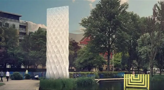 Artists impression of sculpture in Queen's Gardens