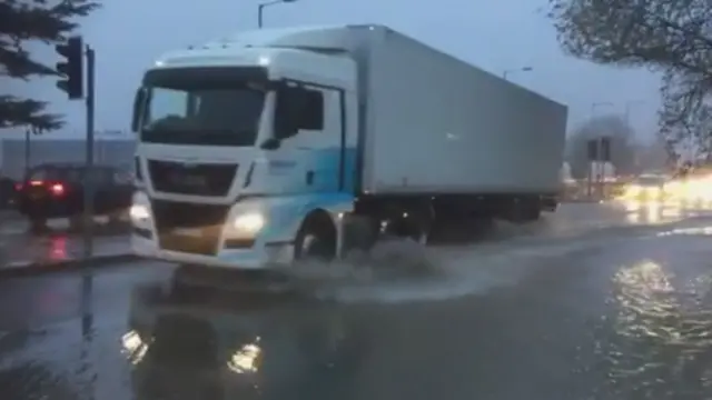 Dunstable water main flood