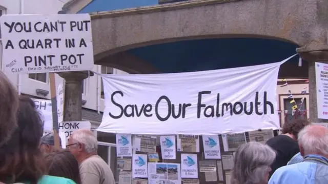 Demonstration against Falmouth University housing plans