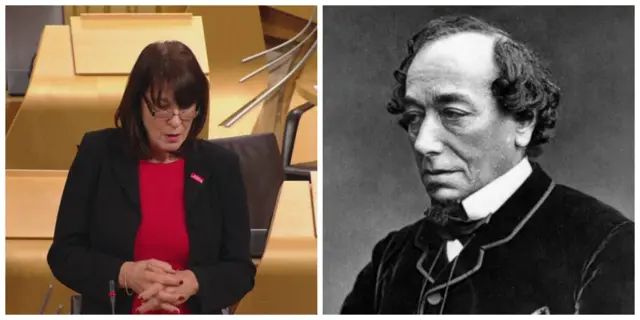 Scottish Labour MSP Mary Fee and former Prime Minister Benjamin Disraeli