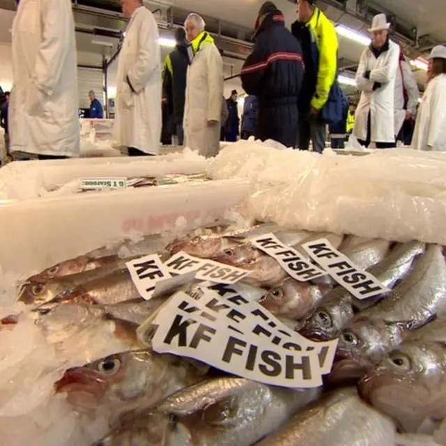 Fergus Ewing was at Peterhead fish market on Monday morning