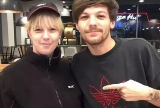 Louis Tomlinson visits the Doncaster Lakeside branch of KFC