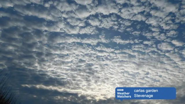 Clouds in Stevenage