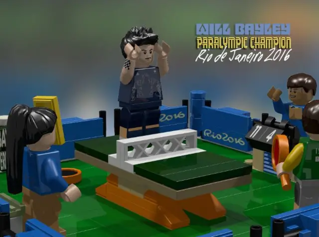 Will Bayley's magical golden moment at the Rio Paralympics immortalised in Lego