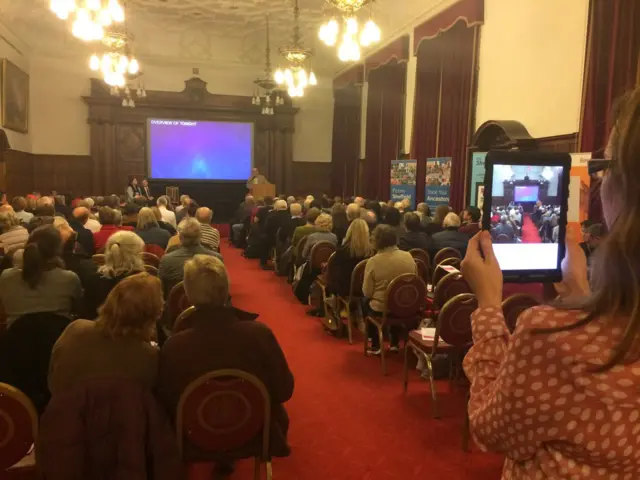 Public meeting last night - packed town hall