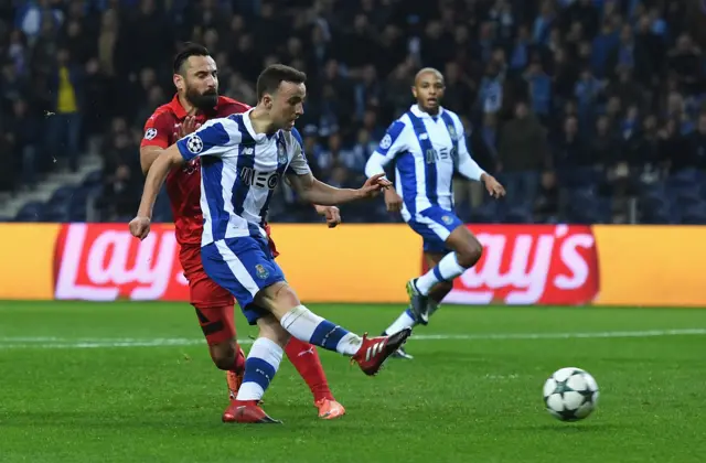 Diogo Jota of FC Porto scores