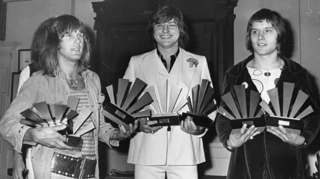Emerson, Lake (centre) and Palmer