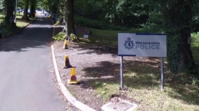 Entrance to Warwickshire Police HQ