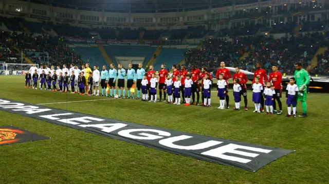 Zorya Lunhansk and Manchester United teams