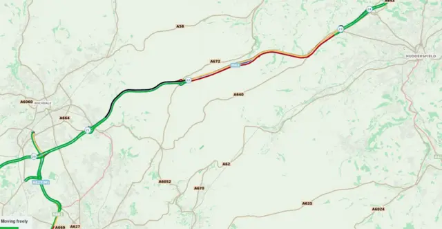 Map of accident