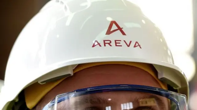 Areva name on hard hat