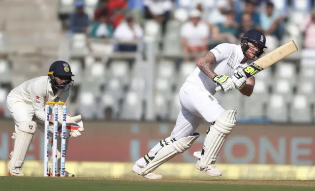 England's Ben Stokes in action during day one of the fourth Test