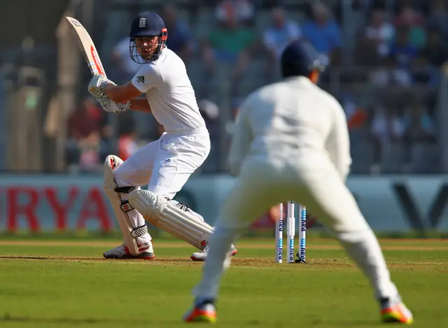 Alastair Cook bats