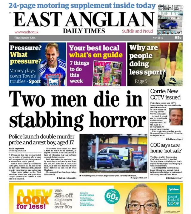 Front page of EADT