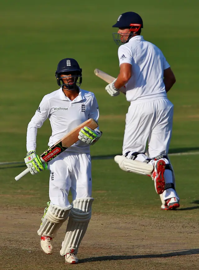 England's Cook and Hameed