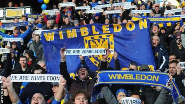 AFC Wimbledon fans