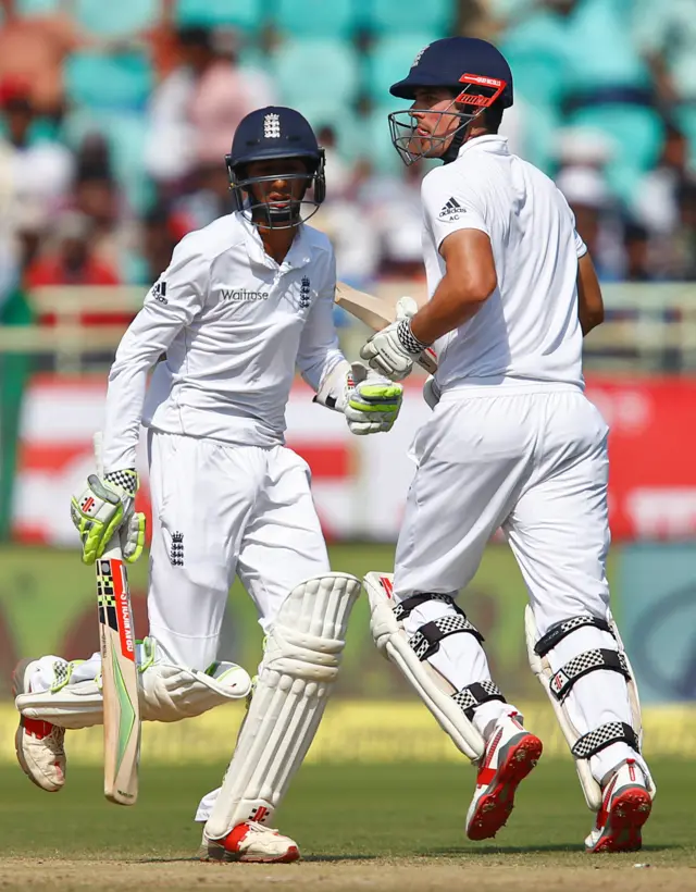 England's Cook and Hameed