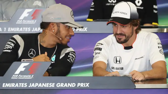 Lewis Hamilton and Fernando Alonso