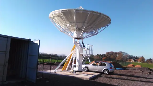 Satelite dish at Nesscliffe