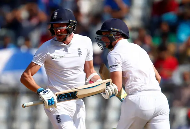 England's Jake Ball and Jos Buttler