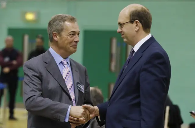 Nigel Farage (left) and Mark Reckless (right)