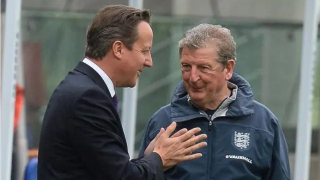 David Cameron and Roy Hodgson