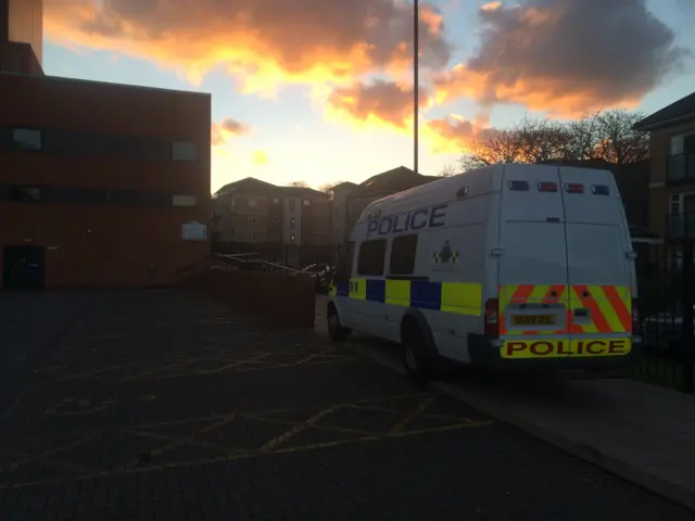 Police cordon in Dunstable