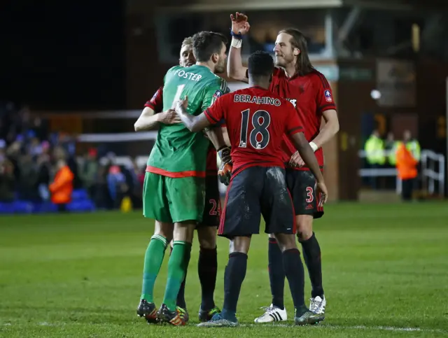 West Brom celebrate