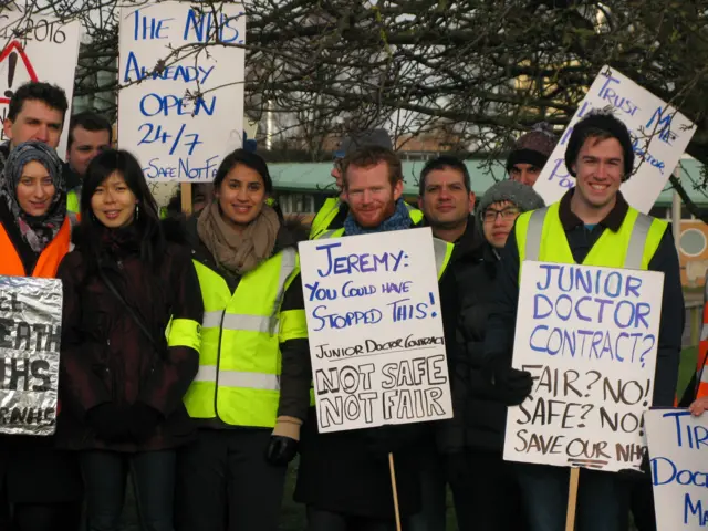 Junior doctor's from Queen Elizabeth hospital