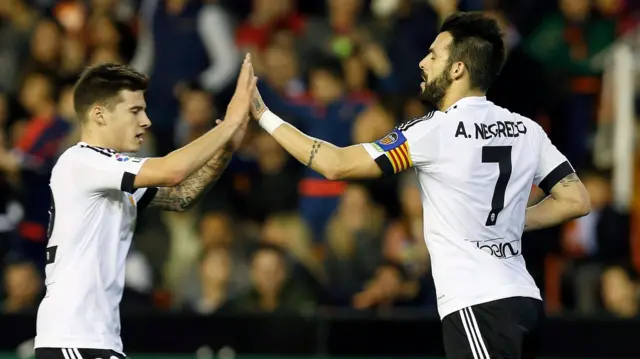 Alvaro Negredo celebrates