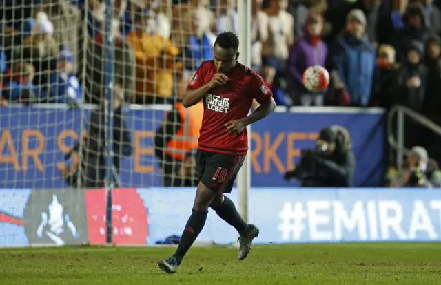 Saido Berahino celebrates