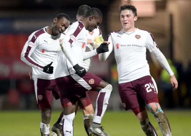 Hearts won 3-0