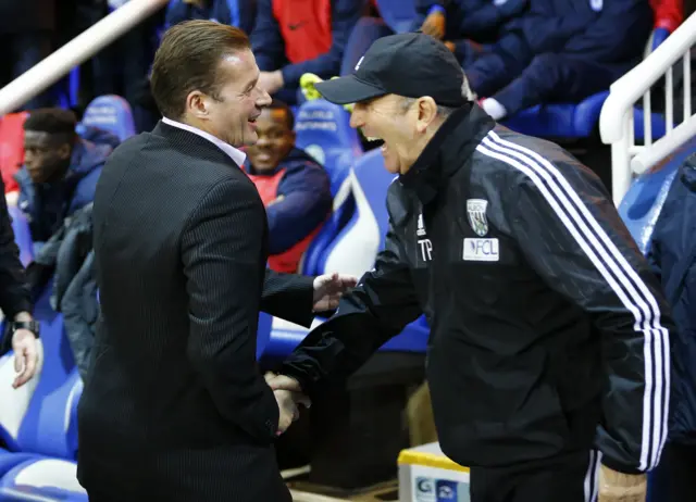 Tony Pulis and Graham Westly pre-match