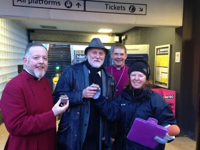 Free cakes at Leicester Railway Station