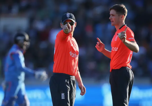 Chris Woakes (right)