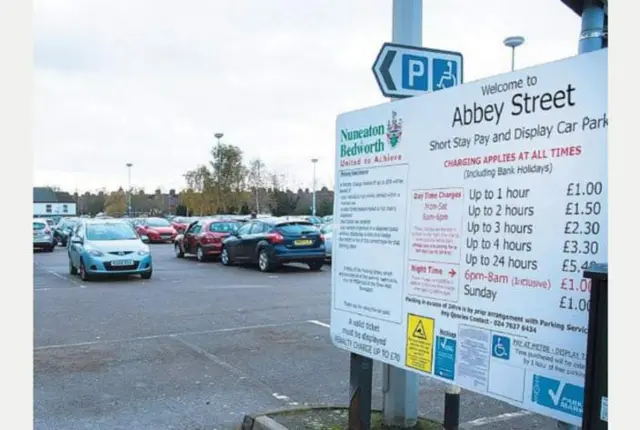 Car park sign