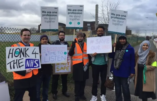 Doctors on strike