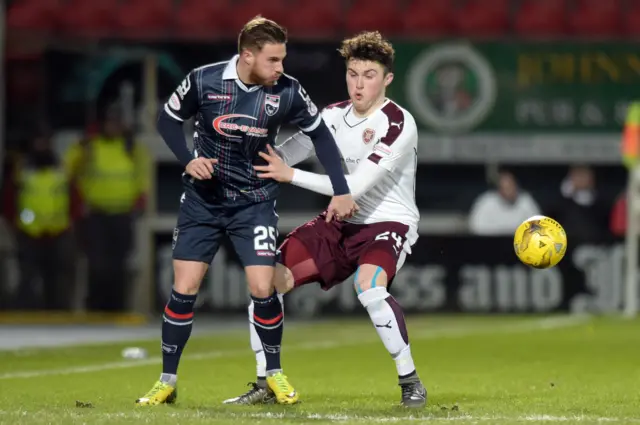 David Goodwillie (left) and John Souttar