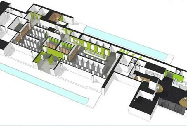 A design picture of how the Gala Baths improvements should look