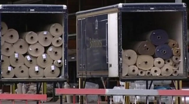 Brintons carpet lorrys