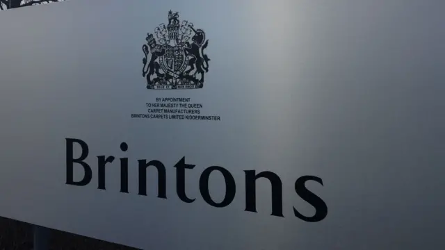 Brintons carpets sign