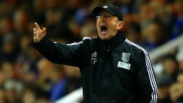 West Brom manager Tony Pulis